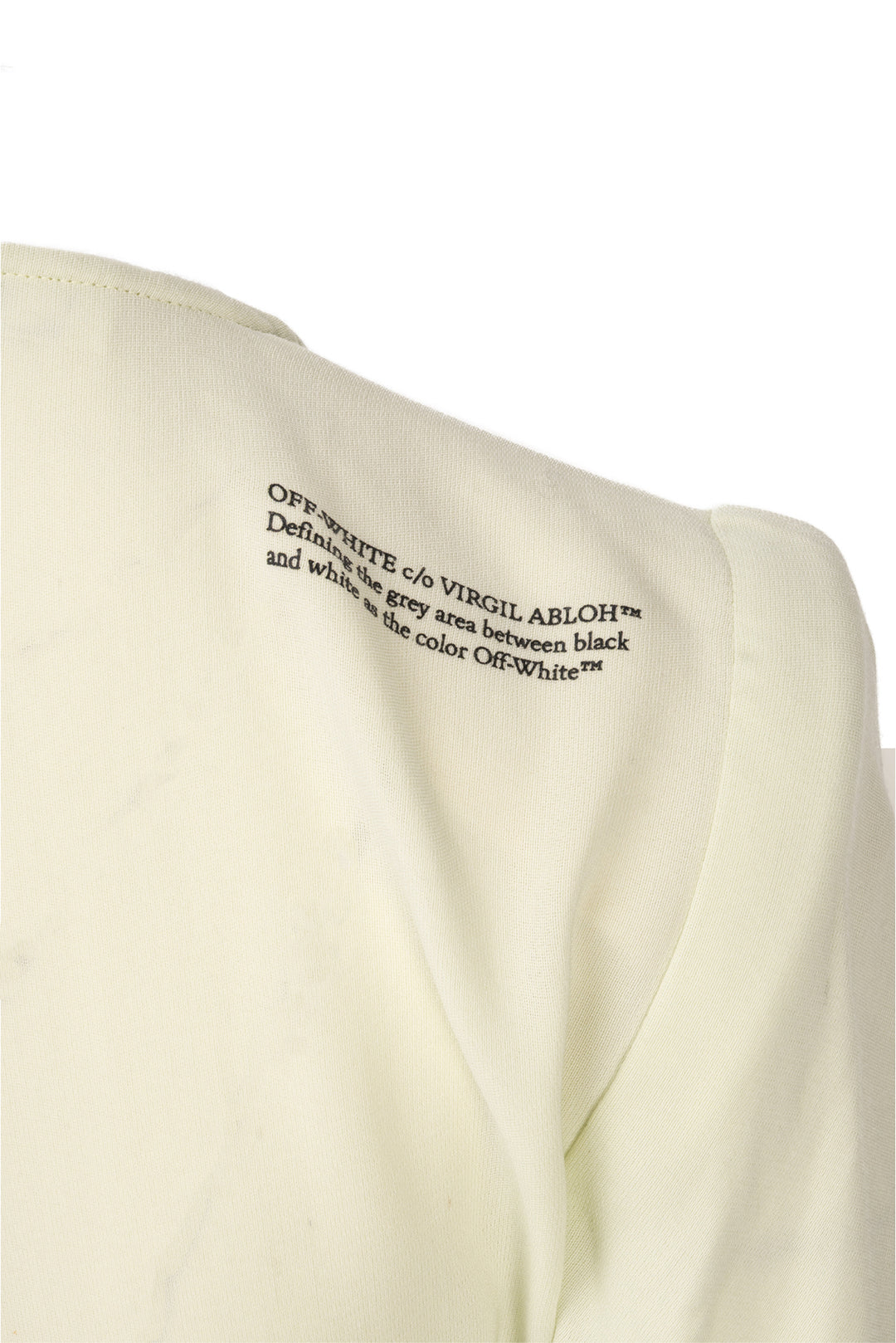 Off White Size 38 "Formal" Gathered Cutout Dress