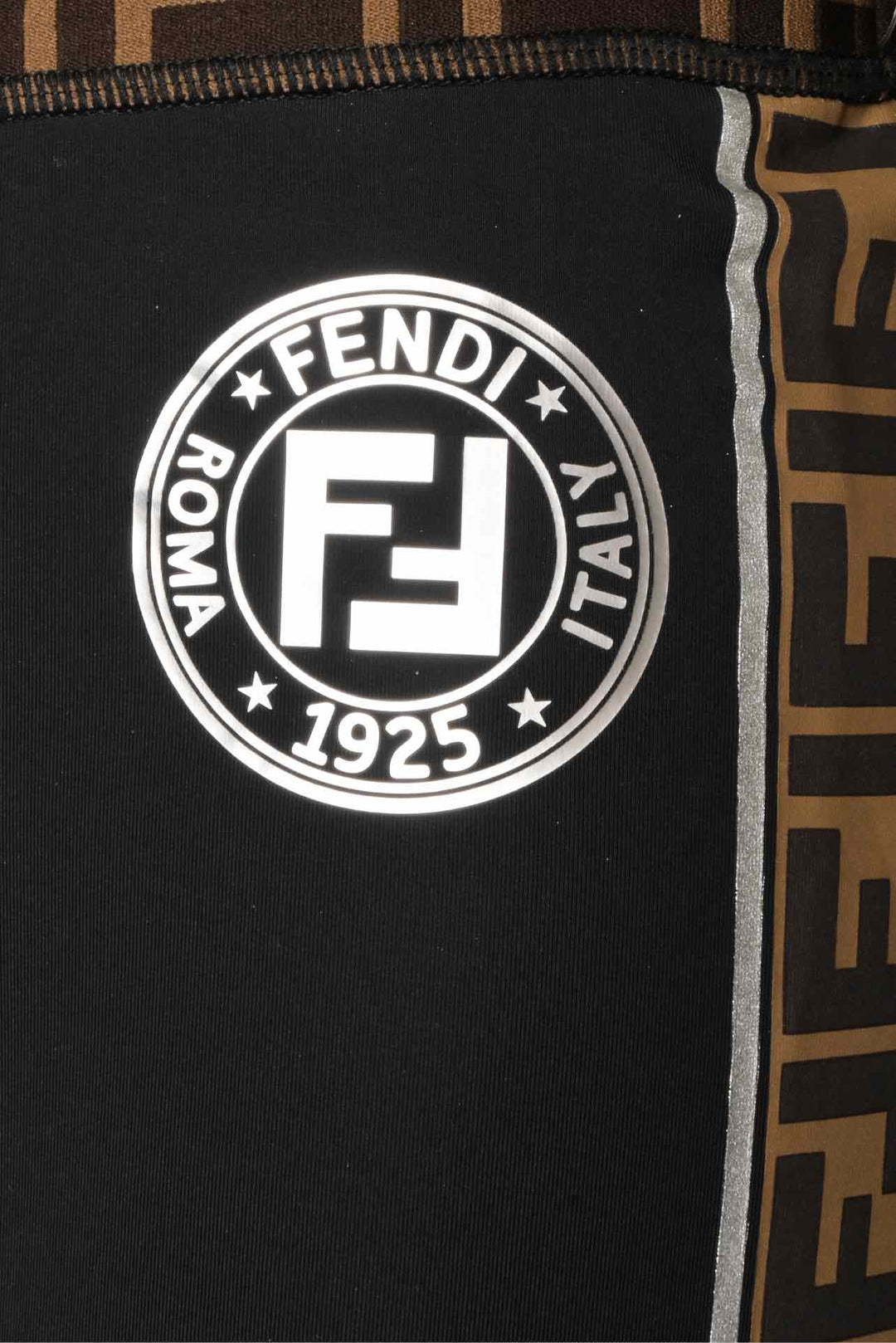 Fendi Size 6 FF Logo Stripe Cycling Shorts