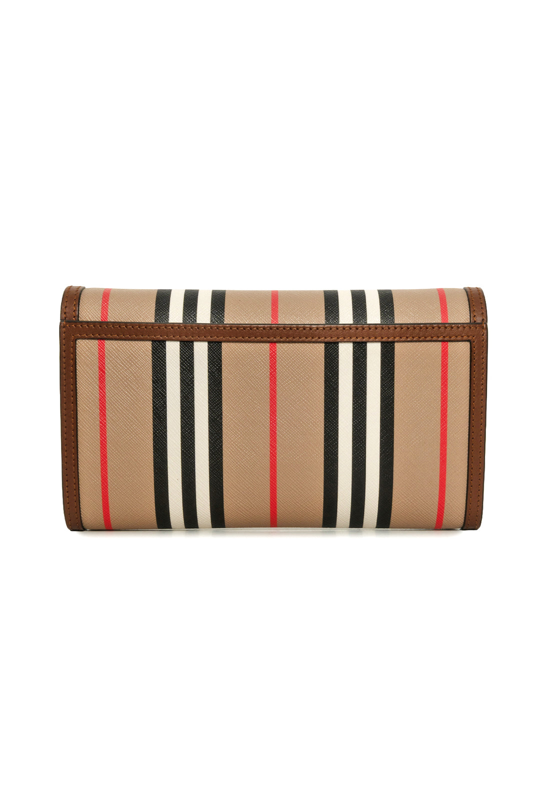 Burberry E-Canvas Icon Stripe Hannah Wallet With Detachable Strap