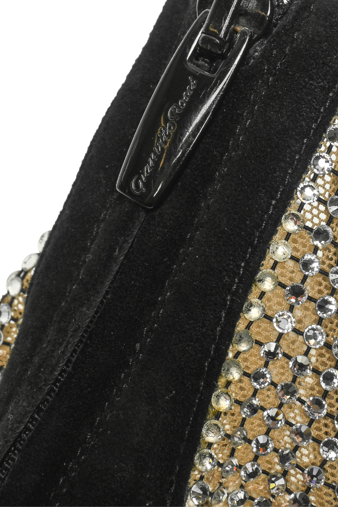 Gianvito Rossi Size 37 Adore 105 Crystal Embellished Suede Sandals