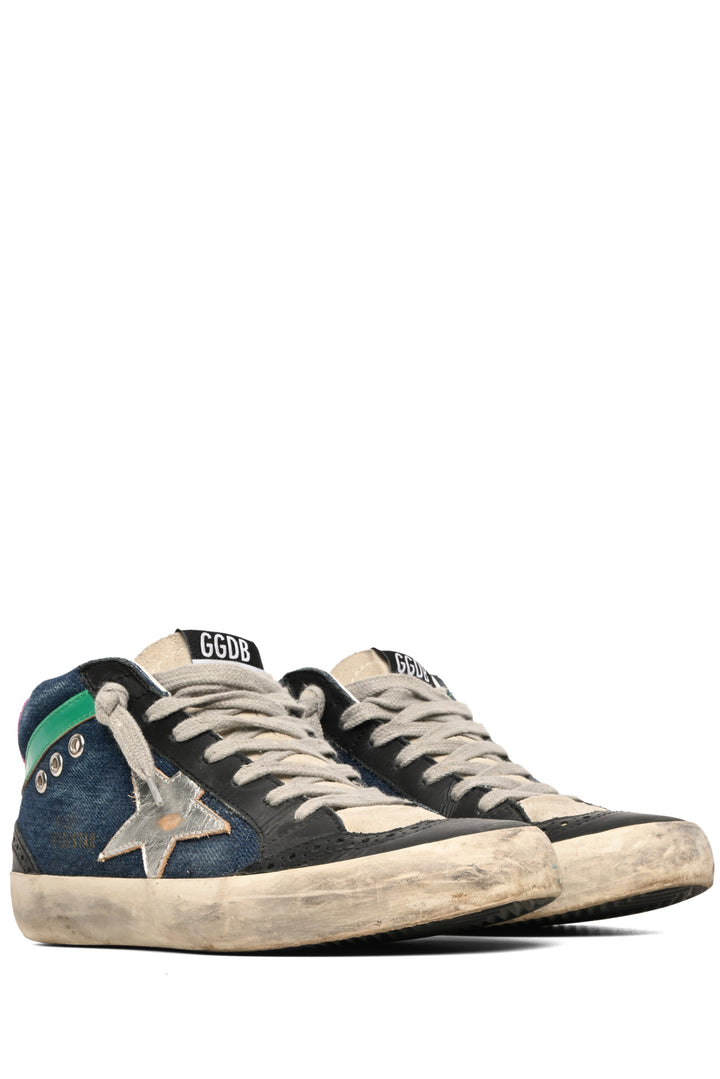 Golden Goose Size 37 Denim Mid Star Sneaker