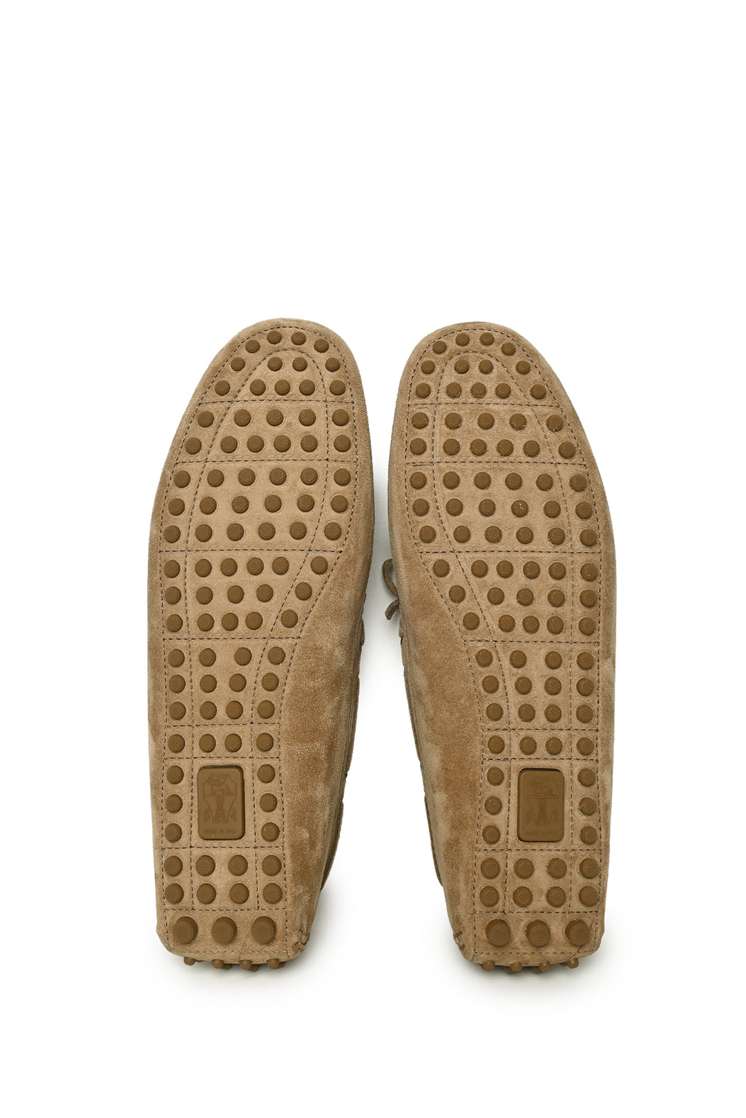 Brunello Cucinelli Size 46 Men's Washed Suede Loafers