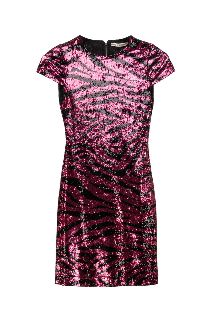 Alice + Olivia Size 0 Nat Sequinned Mini Dress