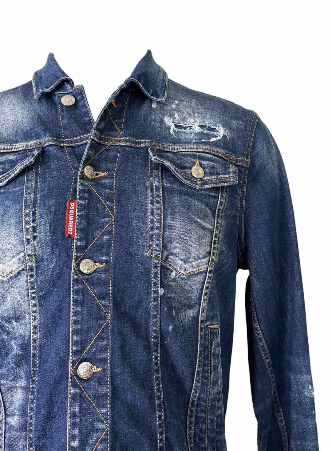 Dsquared  Size 52 Men's Dan Distressed Jacket