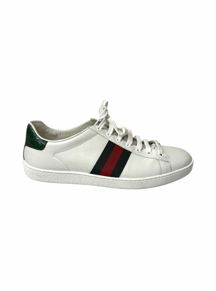 Gucci Size 39.5 Ace Leather Sneaker