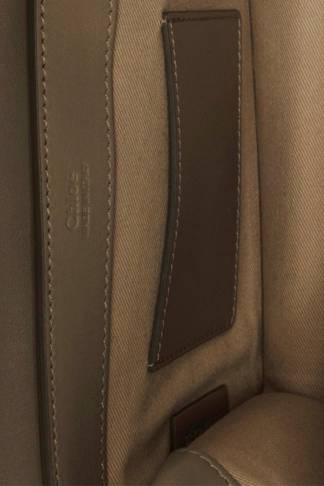 Chloe Calfskin Suede C Clutch On Chain