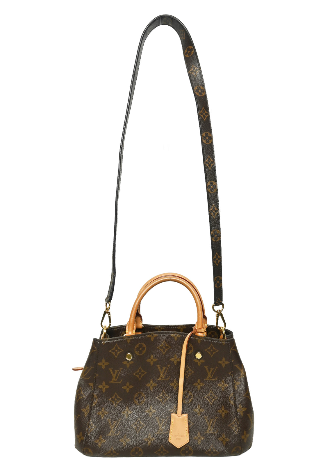 Louis Vuitton 2017 Monogram Coated Canvas Montaigne BB Tote