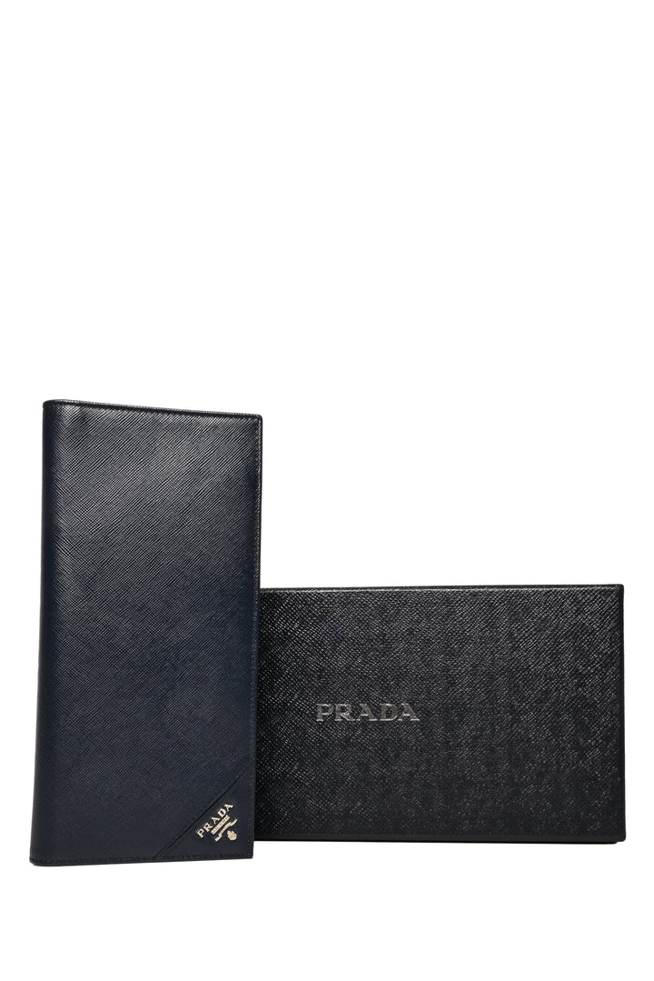 Prada Men's Saffiano Leather Document & Passport Holder
