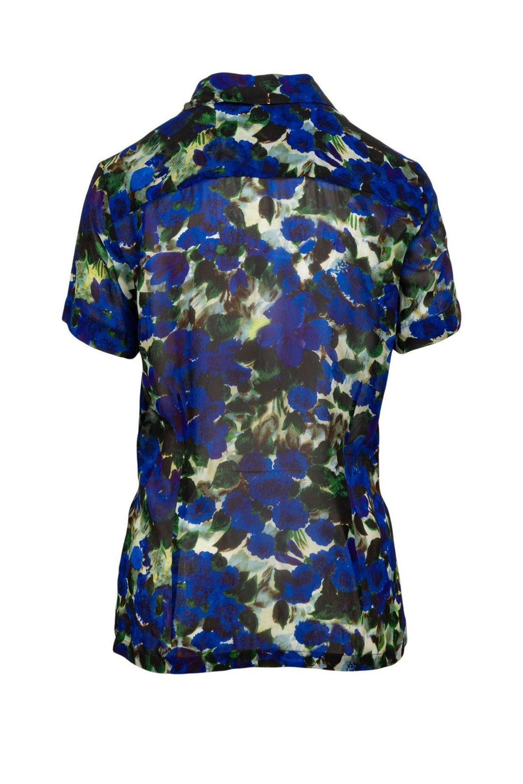 Dries Van Noten Size 38 Floral Sheer Blouse