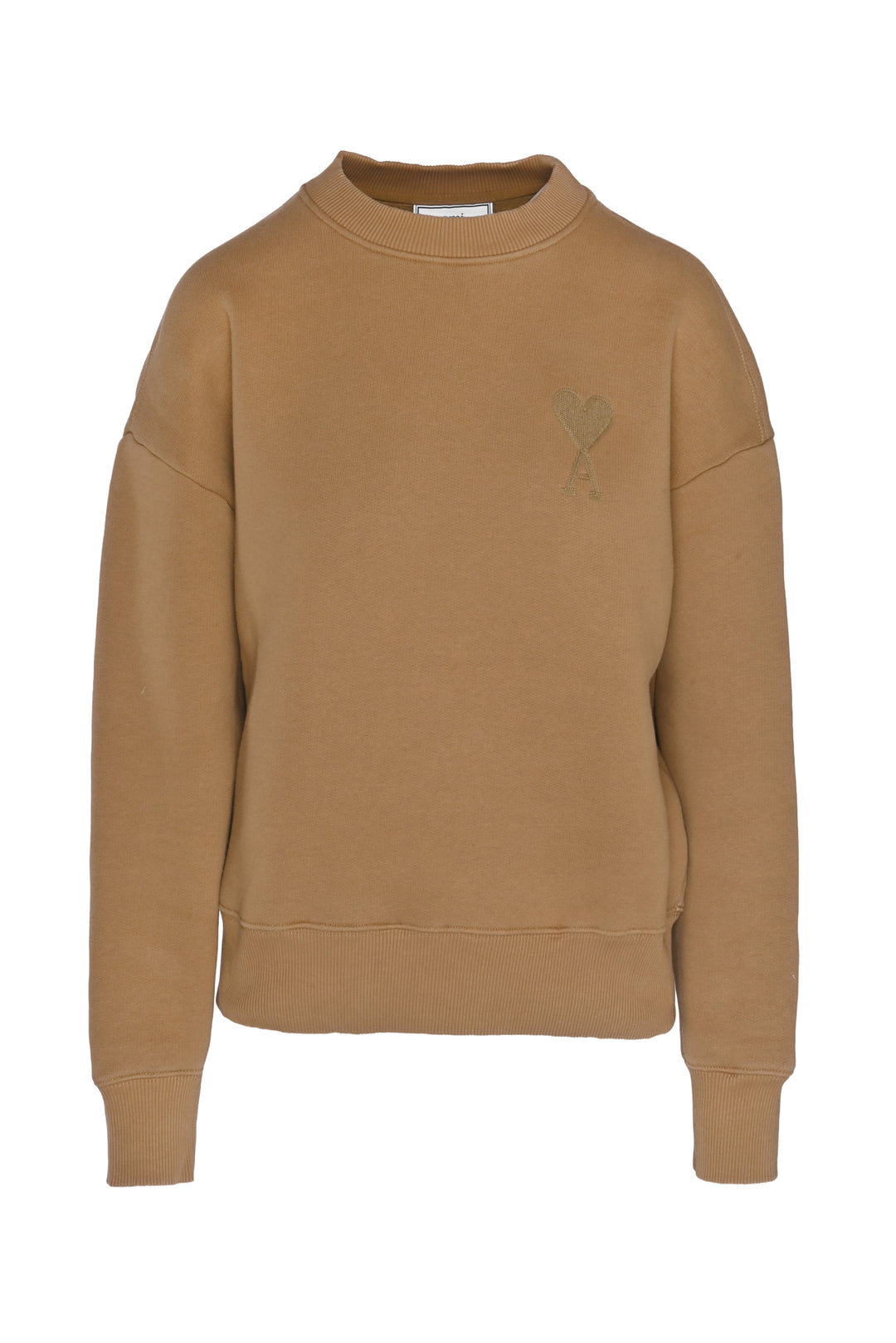Ami Size S Ami De CÅ“ur Heavyweight Embroidered Logo Sweatshirt