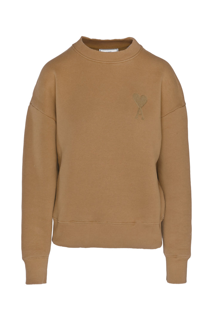 Ami Size S Ami De CÅ“ur Heavyweight Embroidered Logo Sweatshirt