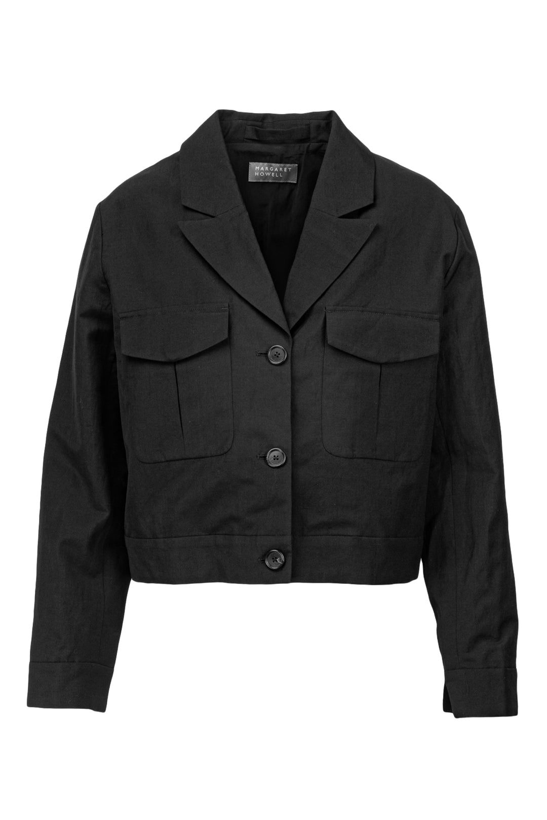 Margaret Howell Size 12 Wool & Linen Cropped Jacket