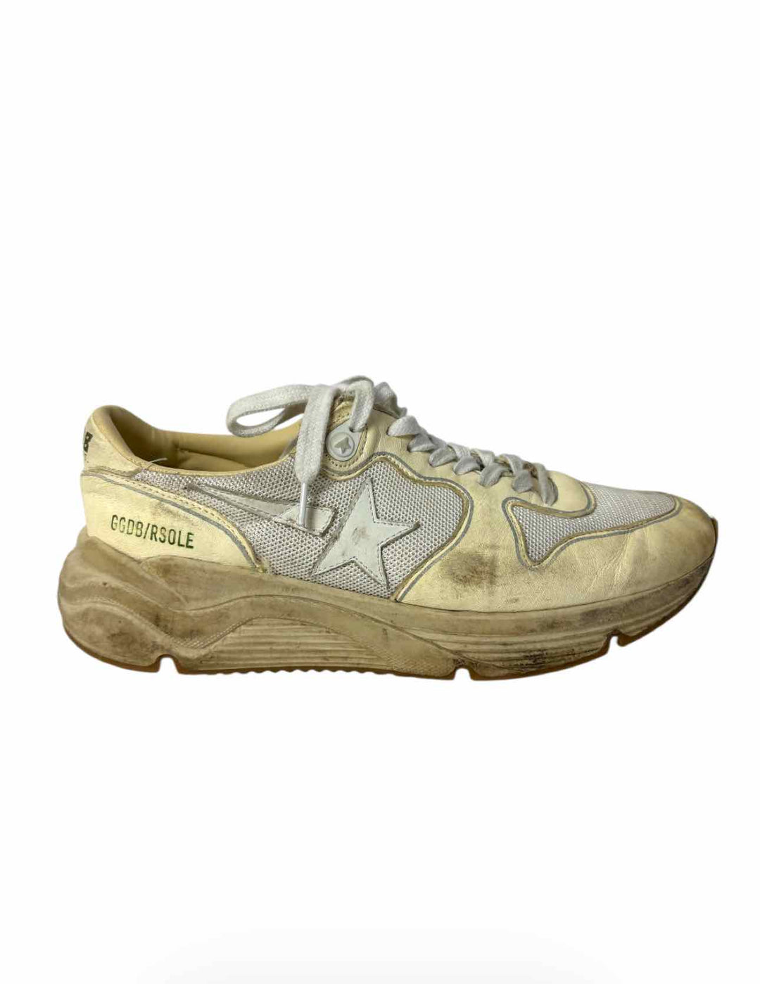 Golden Goose Running Sole Distressed Leather Sneaker