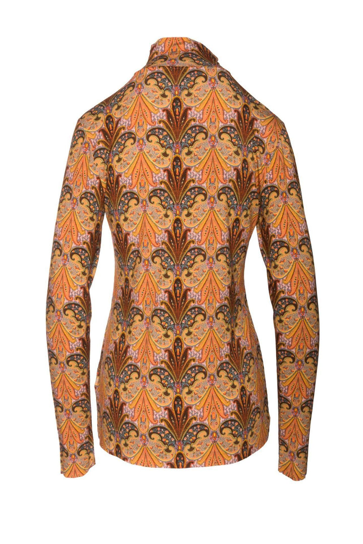 Etro Size XL Paisley Jersey Tops