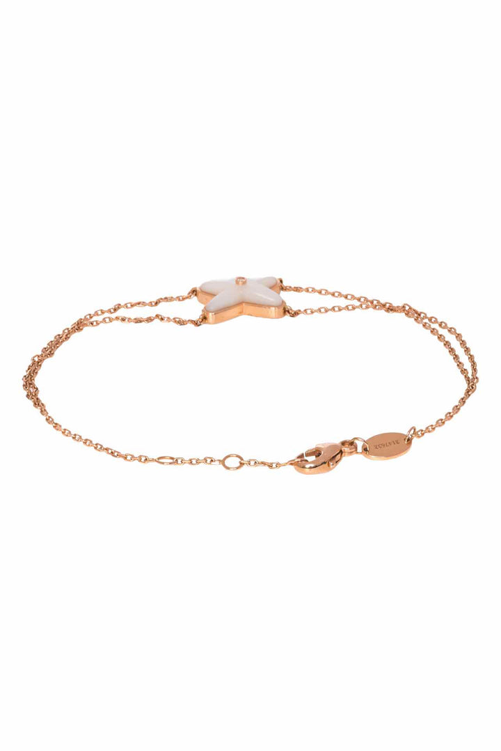 Chaumet 18K Rose Gold, Mother of Pearl & Diamond Jeux de Liens Bracelet