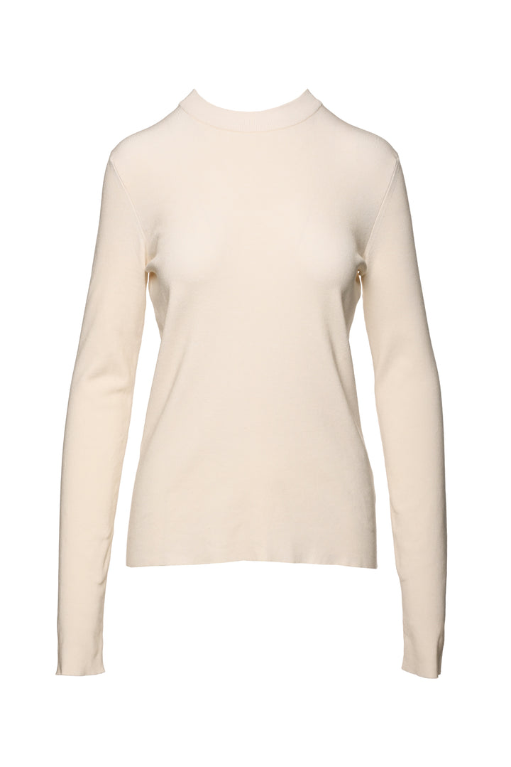 The Row Size M Silk-Blend Long Sleeve Tops