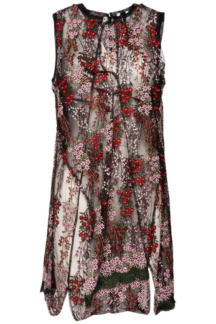 Junya Watanabe Size M SS 2012 Collection Floral Embroidered Mesh Dress
