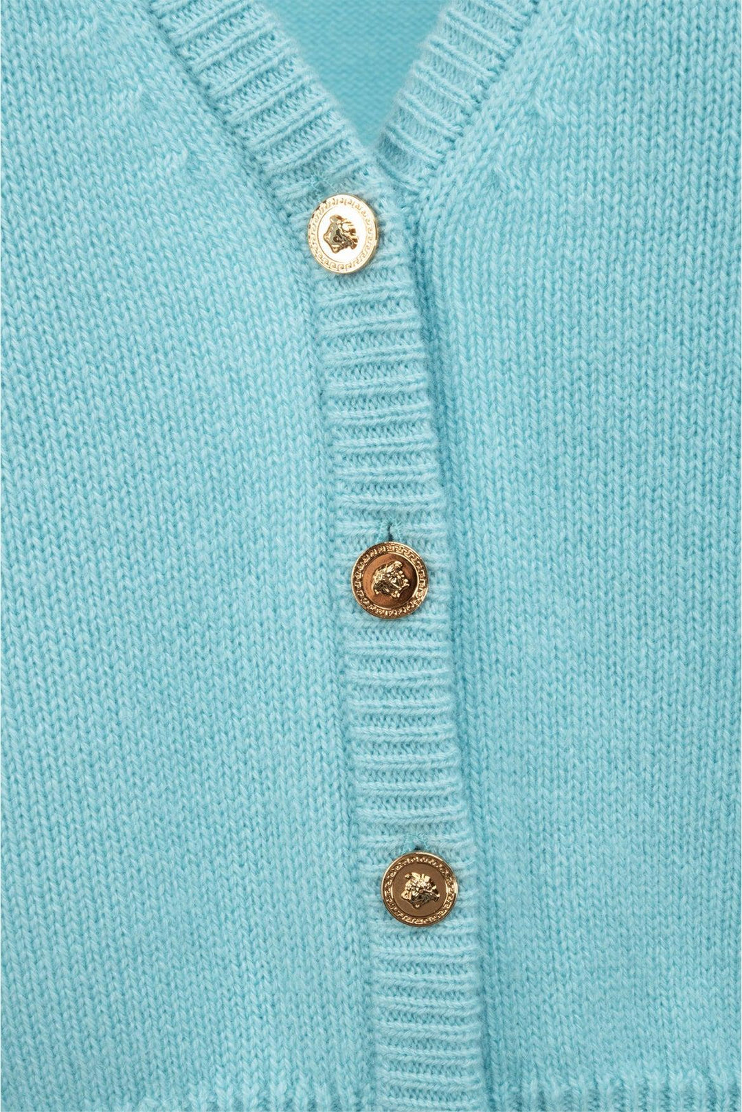 Versace Size XXL Cashmere Cropped V Neck Cardigan