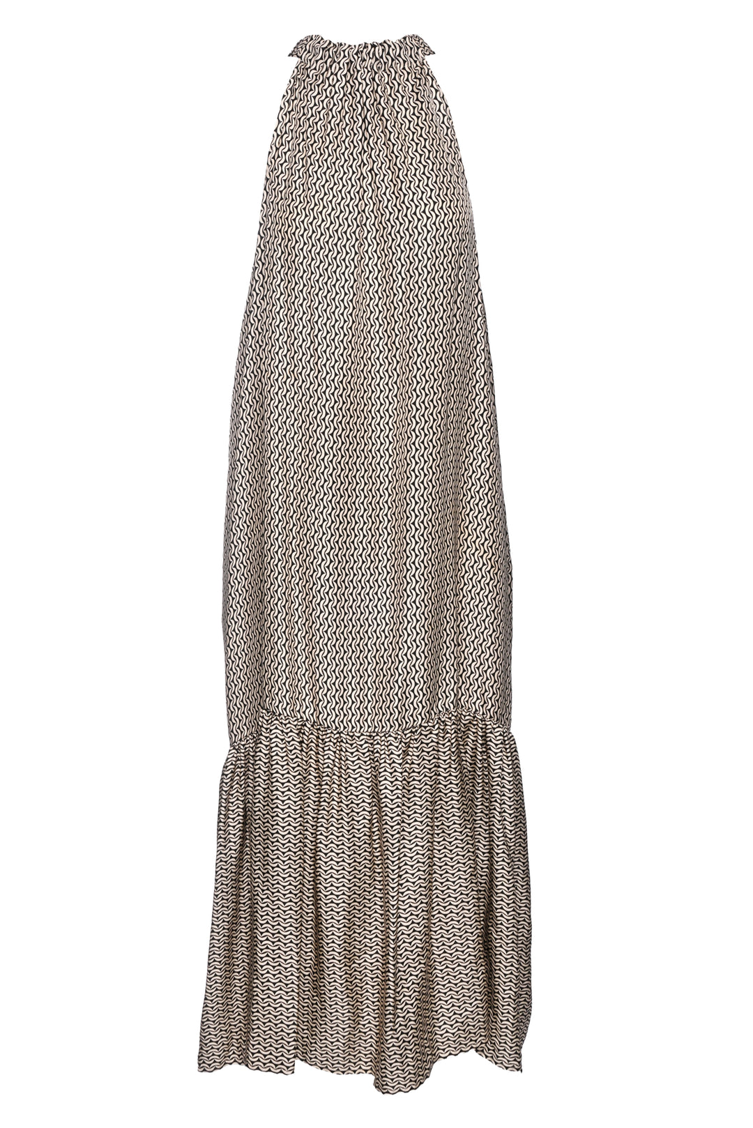 ASCENO Size S Silk Maxi Dress