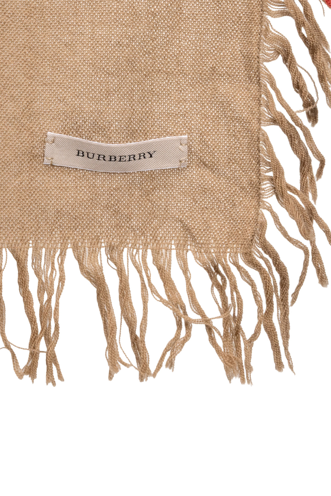 Burberry Check Fringed Scarf