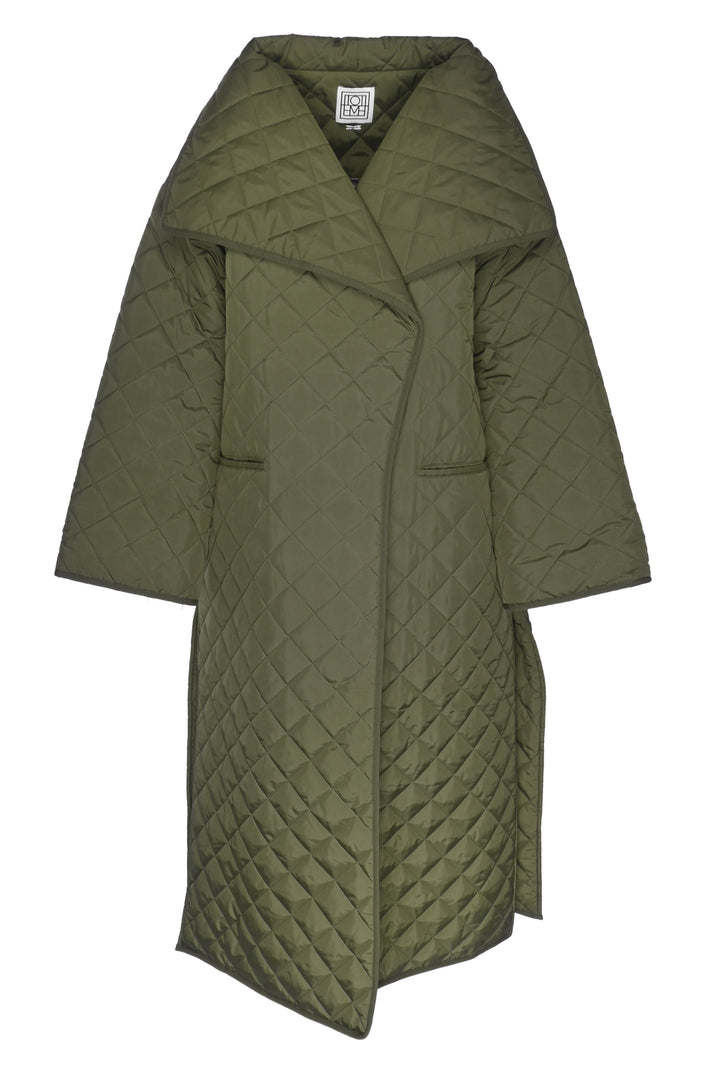 Toteme Size L Signature Quilted Ted Coat