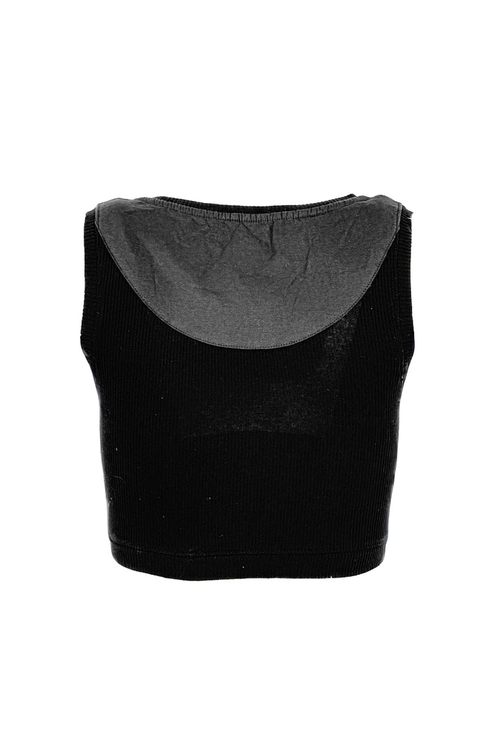 Loewe Size XS Scoop Neck Anagram Logo Cropped Ribbed Tank Top