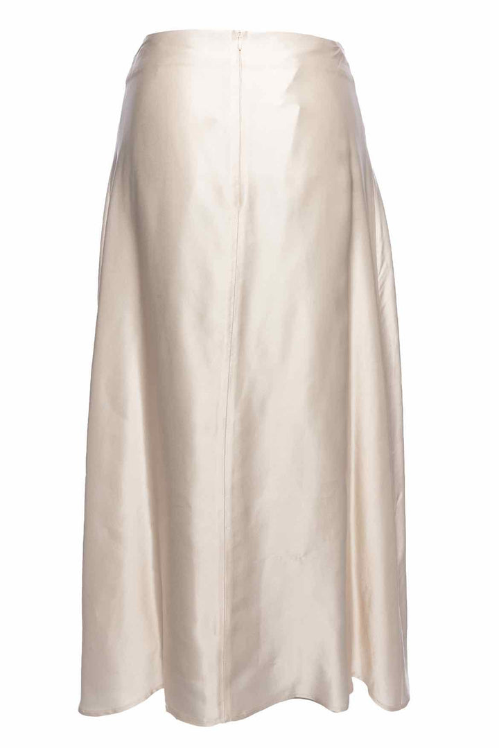 Beaufille Size 8 Ricci Satin Midi Skirt