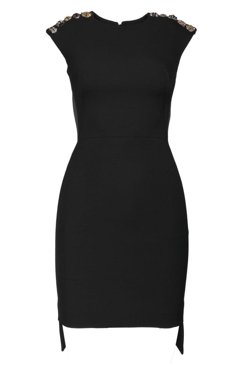 Alexander Mcqueen Size 36 Beetle Sequin Embellished Dress