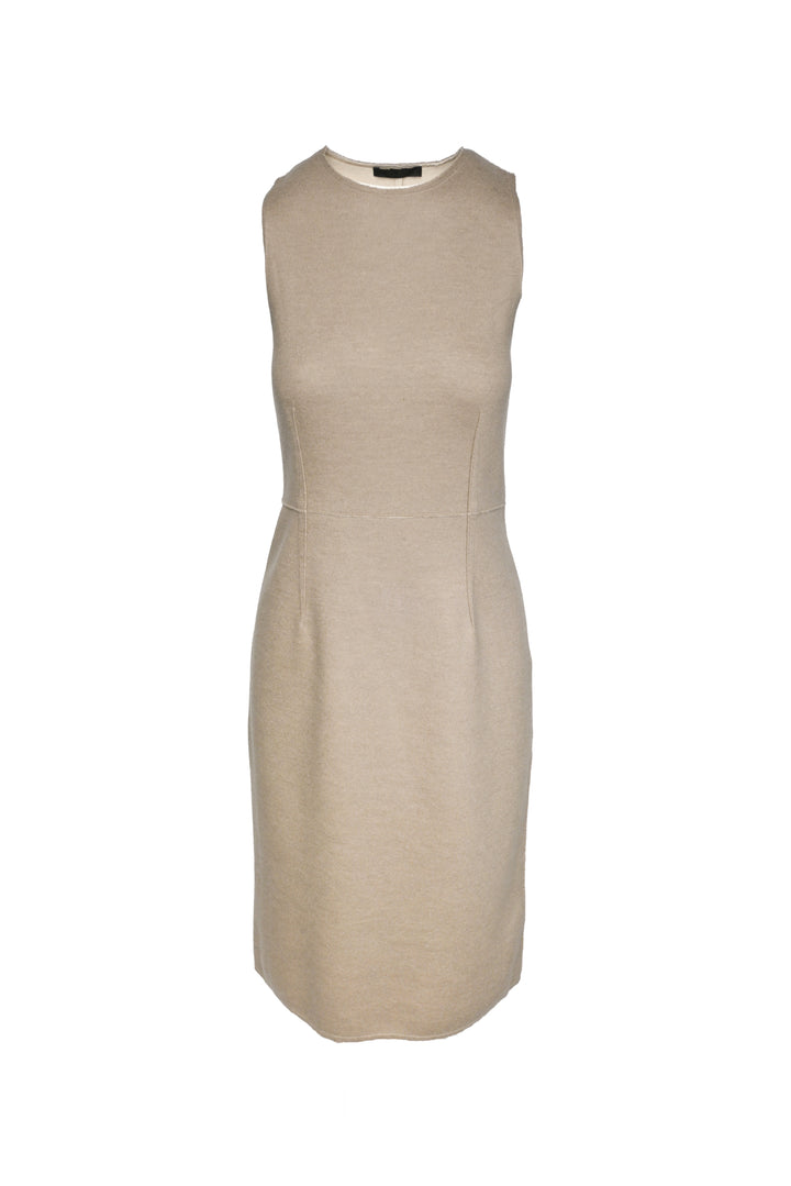 The Row Size M Wool Sleeveless Midi Dress