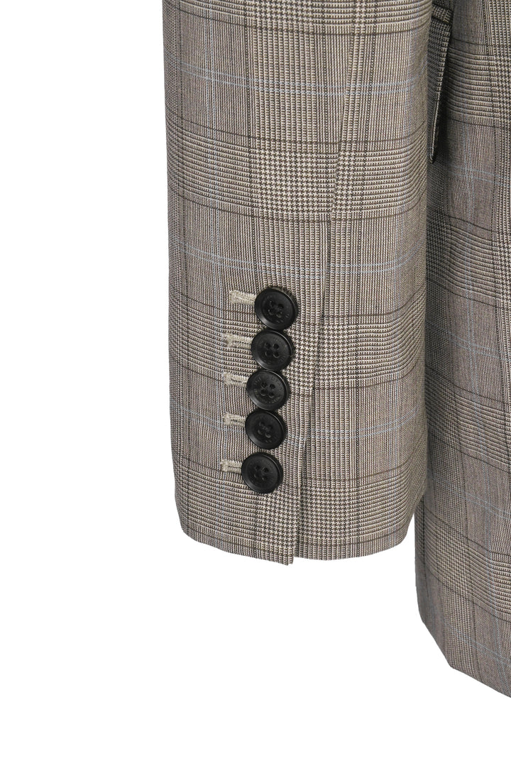 Nili Lotan Size 2 Diane Plaid Wool Blazer