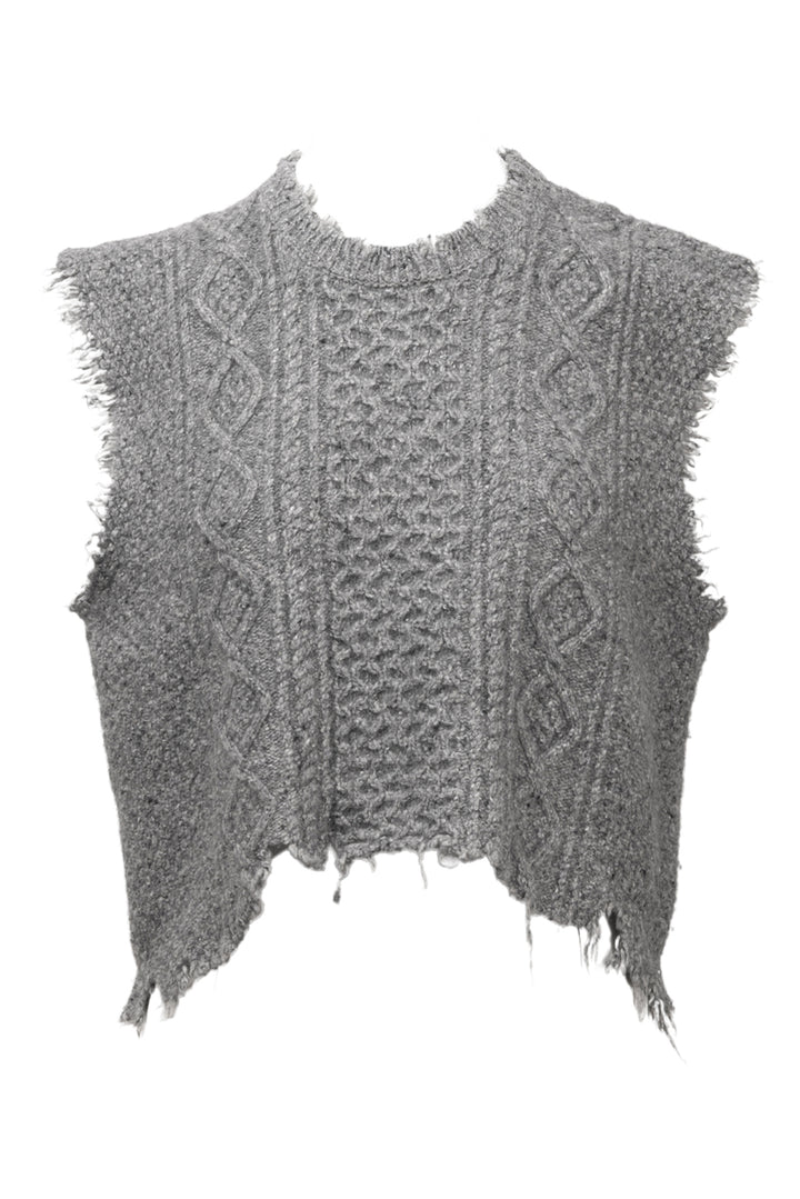 R13 Size S Boyfriend Cable Sweater Vest