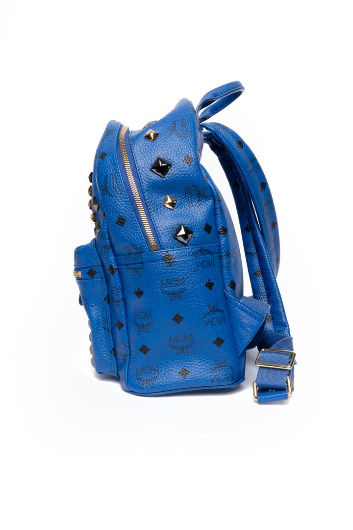 MCM Visetos Studded Stark Small Backpack