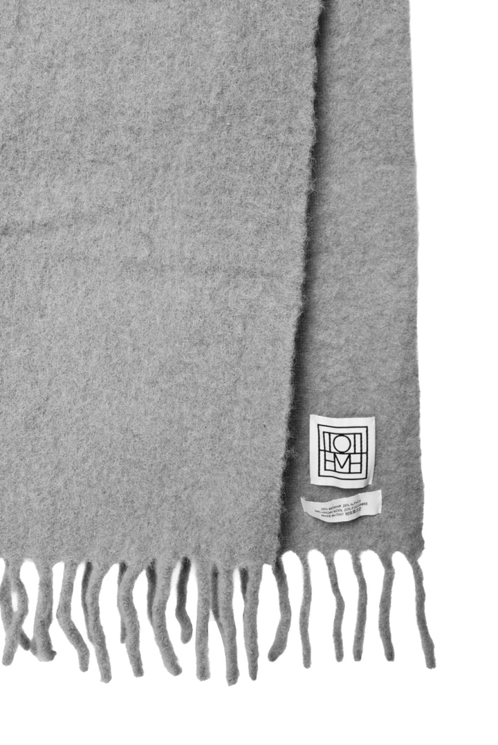 Toteme Thick Mohair-Blend Fringe Scarf