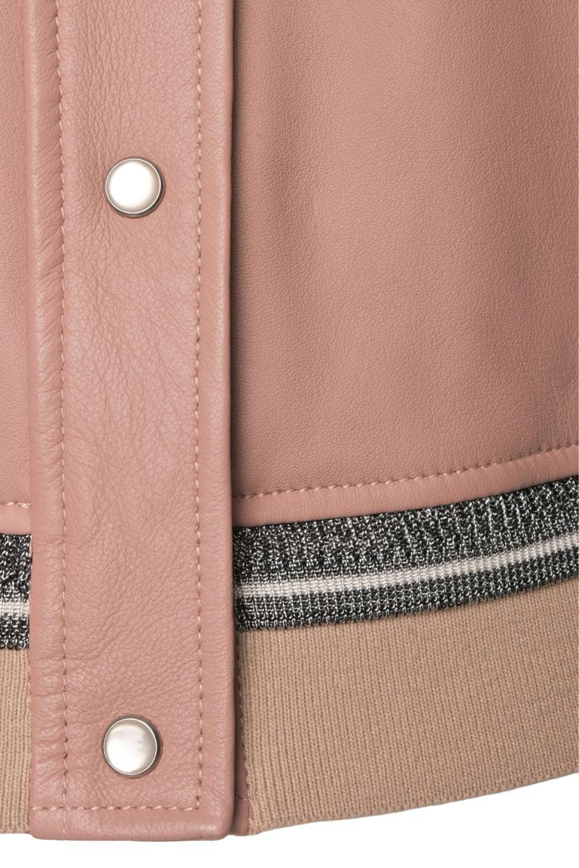 Sandro Size 3 Leather Bomber Jacket