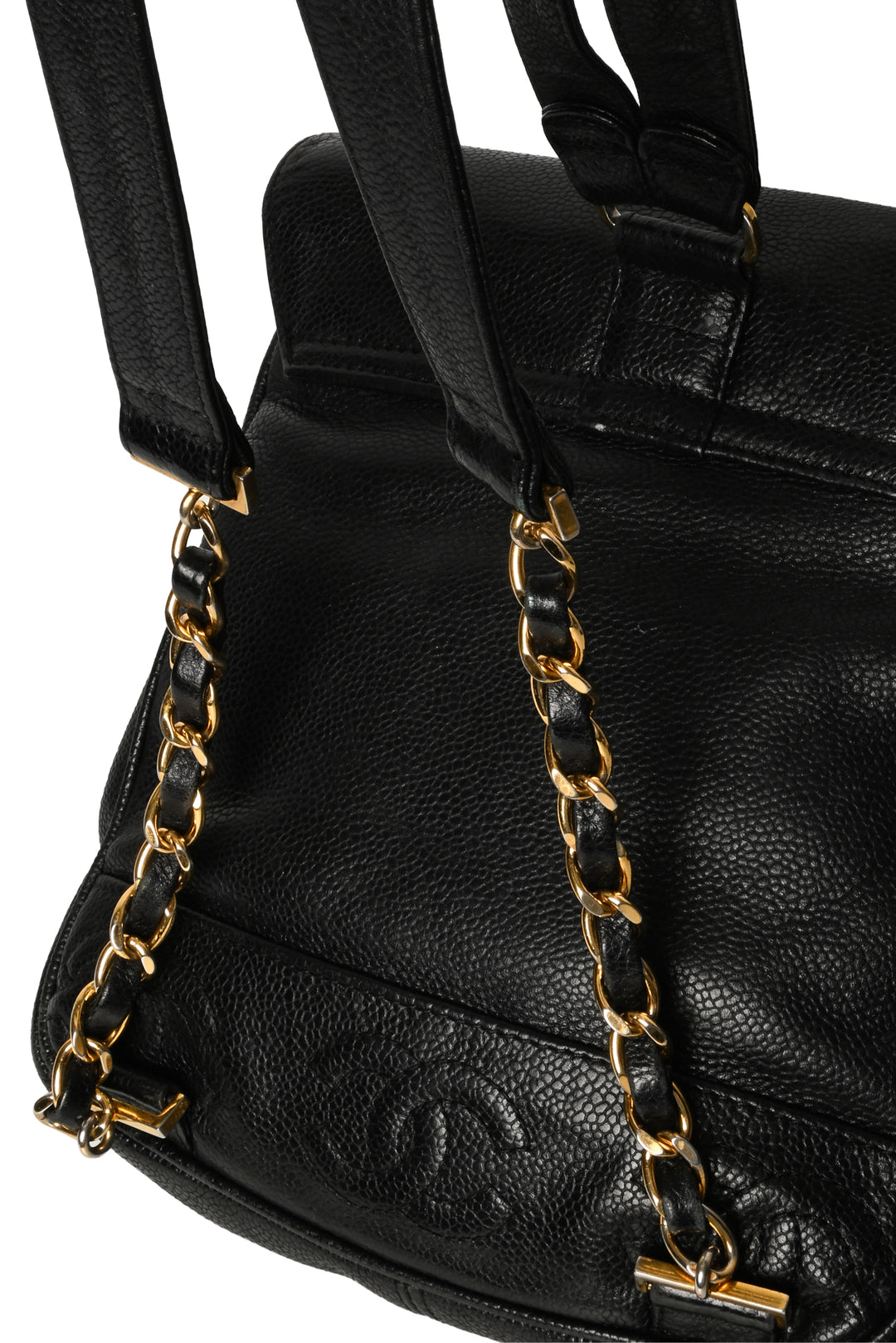 Chanel Vintage Caviar Triple CC BackPack