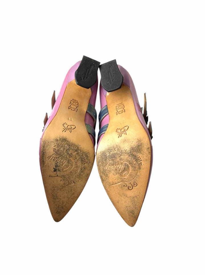 Fluevog Size 11 Classy Strozzi Heeled Loafers
