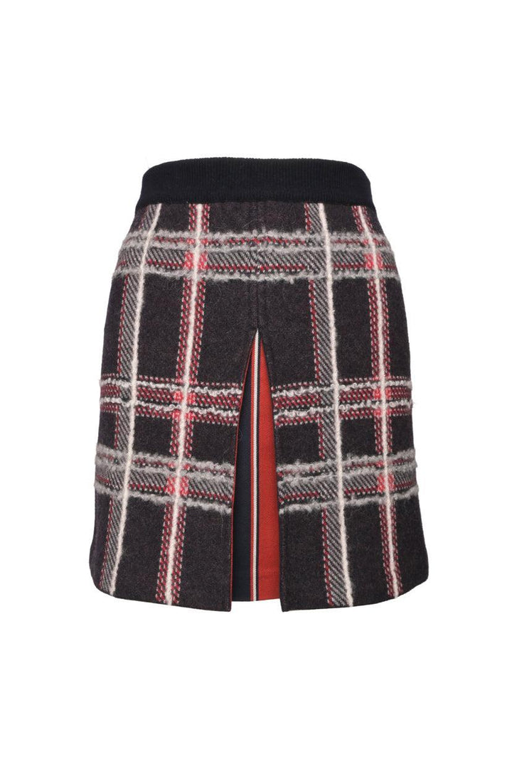 Thom Browne Size 36 Hairline Madras Check Jacquard Mini Skirt