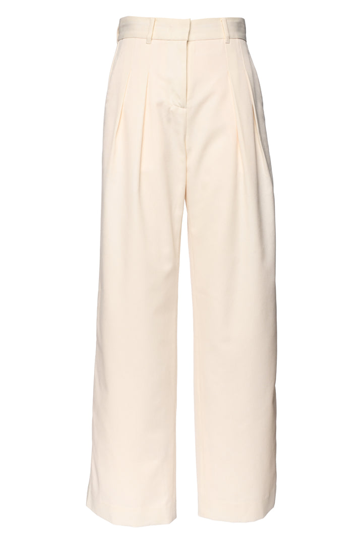 Love Shack Fancy Size 00 Wool-Blend Pleated Pants