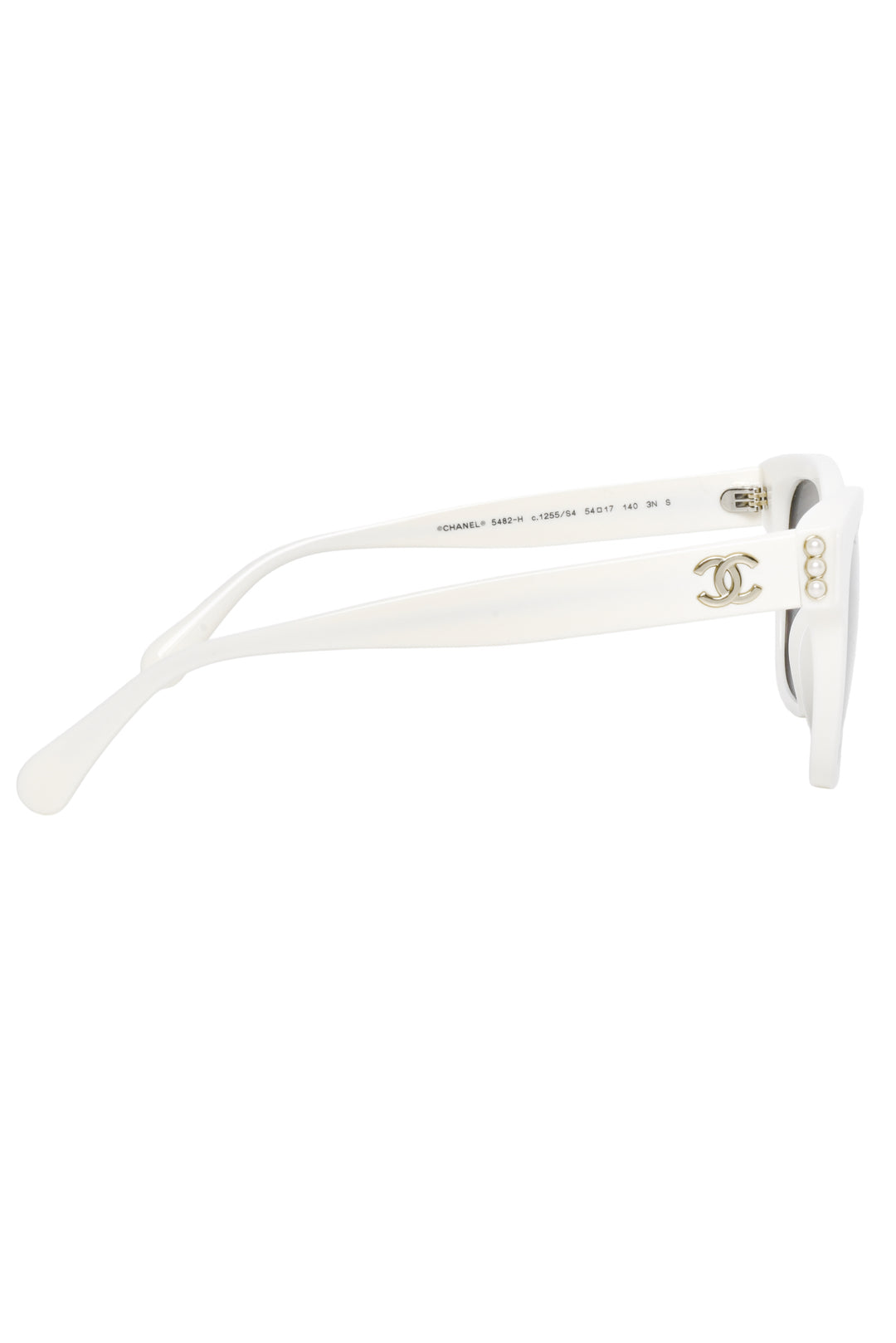 Chanel Faux Pearl CC Square Sunglasses