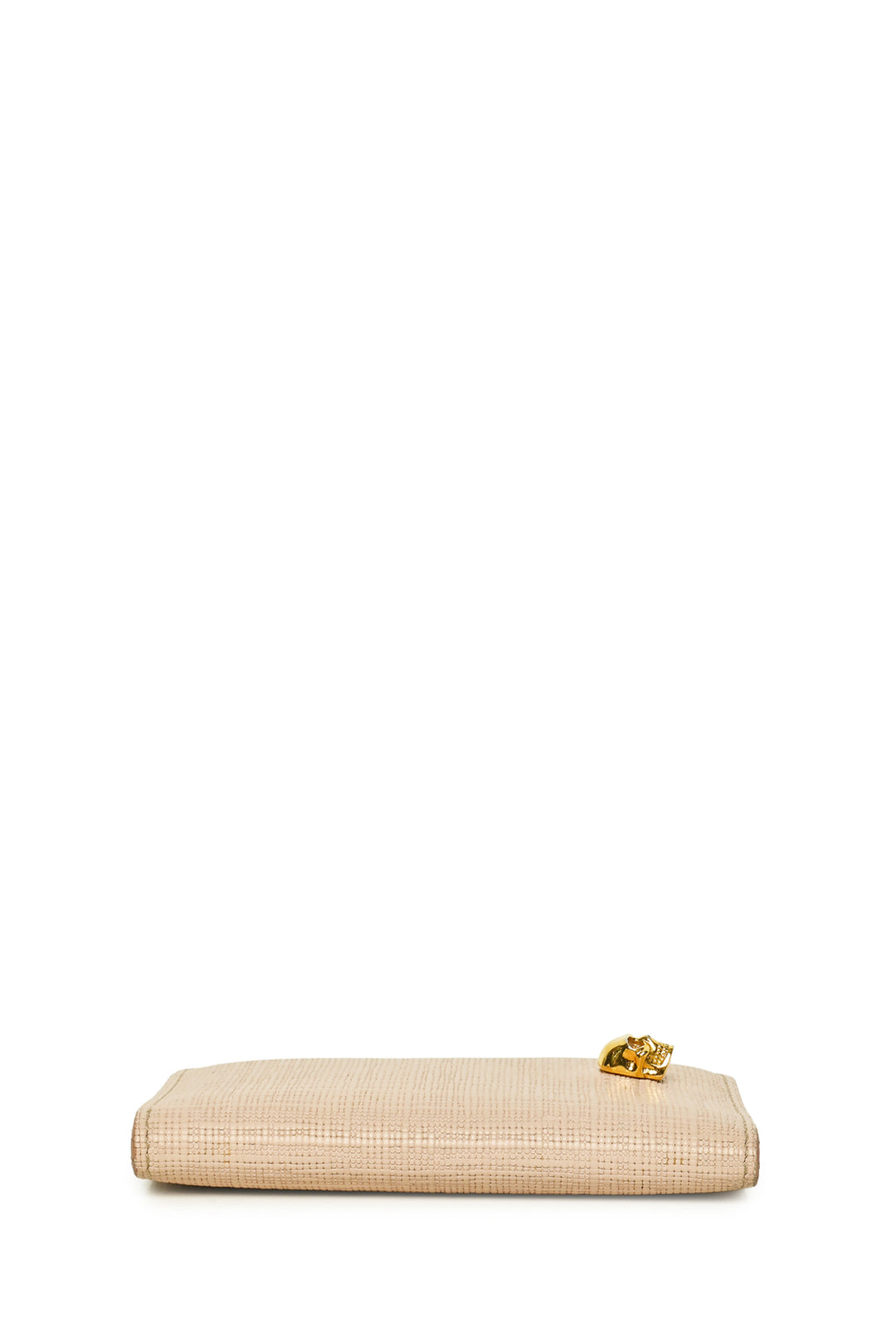 Alexander Mcqueen Skull Bifold Leather Card Holder Wallet