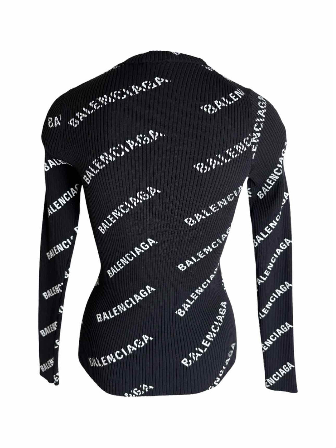 Balenciaga Size S Ribbed Logo Tops