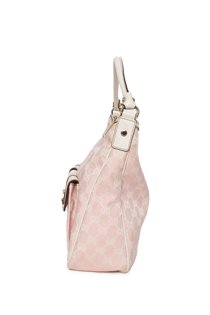 Gucci GG Pink Cloth Hobo