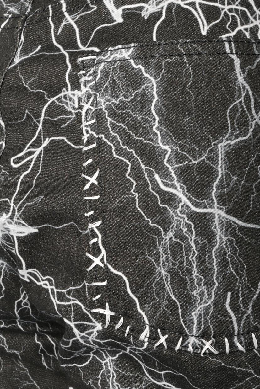 Marc Jacques Burton Size 36 Men's Marble Lighting Stack Jeans