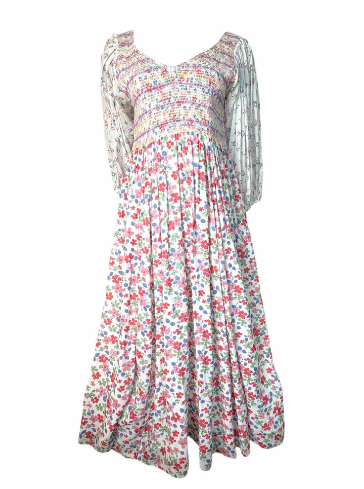 Love Shack Fancy Size M Floral Cotton  Dress