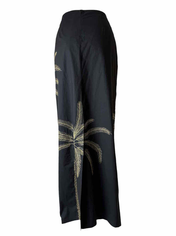 Le Sirenuse Size 44 Embroidered Palm Tree Skirt