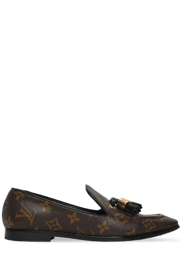 Louis Vuitton Size 36.5  society monogram loafer