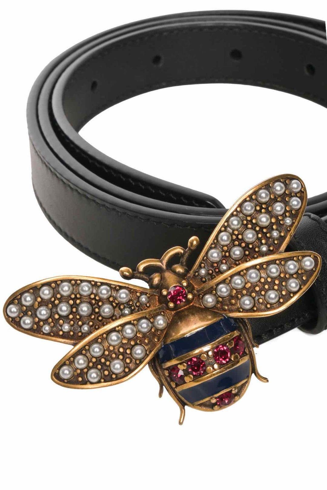 Gucci Size 34 Queen Margaret Bee Accent Belt