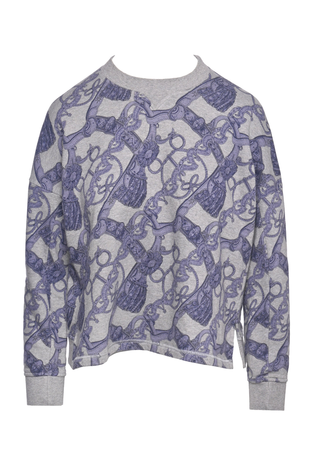 Hermes Size 36 Bride de Cour Print Cotton-Blend Sweatshirt