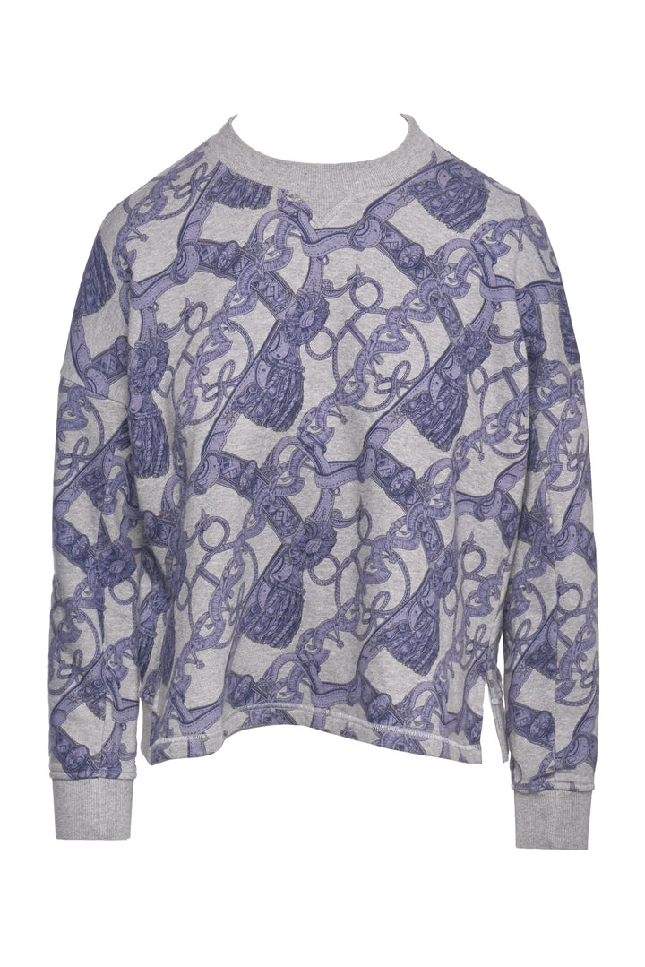 Hermes Size 36 Bride de Cour Print Cotton-Blend Sweatshirt