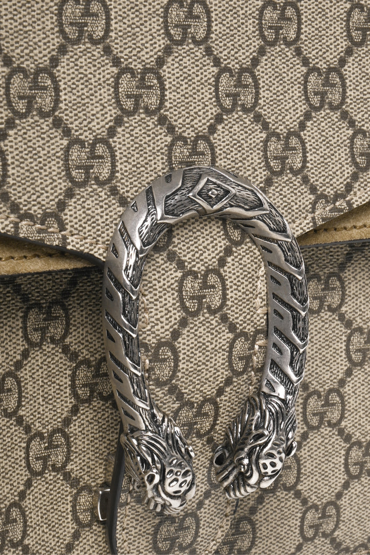 Gucci GG Supreme Monogram Medium Dionysus Shoulder Bag